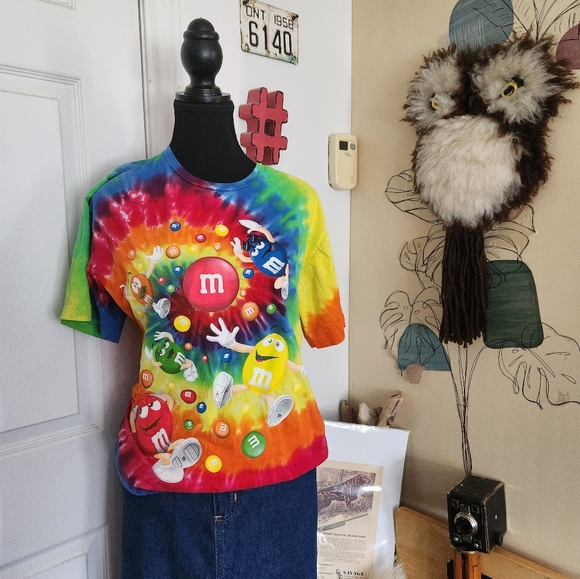 Classic vintage M&M tie dye tshirt - Picture 3 of 4